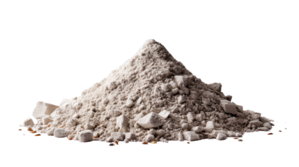 Pile of Powder: A detailed view of a mountain-like arrangement of fine powder, featuring light, airy texture, and neutral tones.