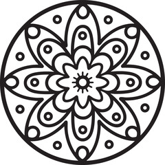 Black and White Mandala Design Collection