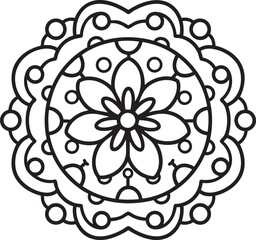 Black and White Mandala Design Collection