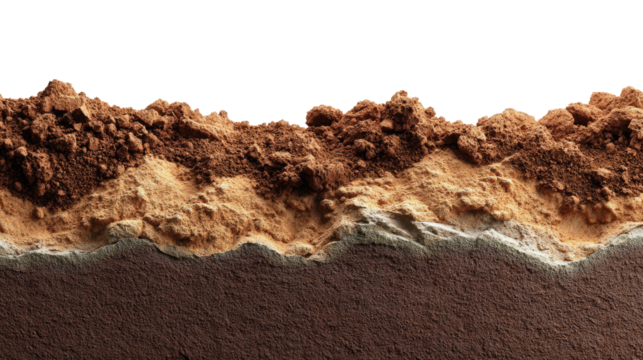 Layers of the Earth: A detailed cross-section reveals the intricate layers of the earth, showcasing the geological composition and the fascinating structure beneath our feet. 