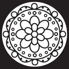 Black and White Mandala Design Collection
