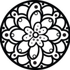 Black and White Mandala Design Collection