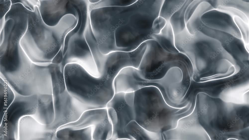 Poster smoky navy hues mesmerizing abstract background with fluid, evolving patterns and bright, flowing li