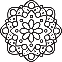 Black and White Mandala Design Collection