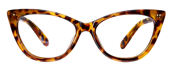 Stylish tortoiseshell cat-eye eyeglasses