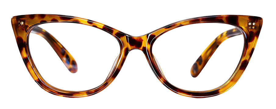 Stylish tortoiseshell cat-eye eyeglasses