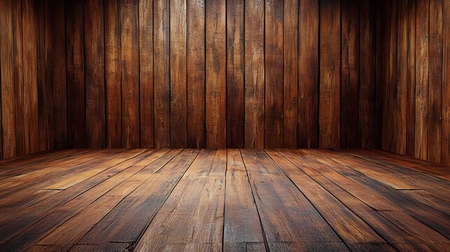 Rustic wooden room with the warmth of aged stories inviting a step back in time and peaceful thoughts enhanced by soft