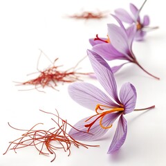 Saffron Threads and Crocus Flowers


