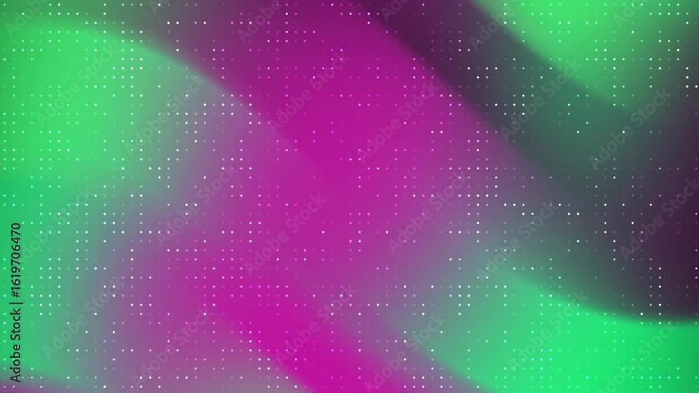 Poster abstracts blink dot_ abstract flowing aurora borealis style motion background with dynamic dots and 