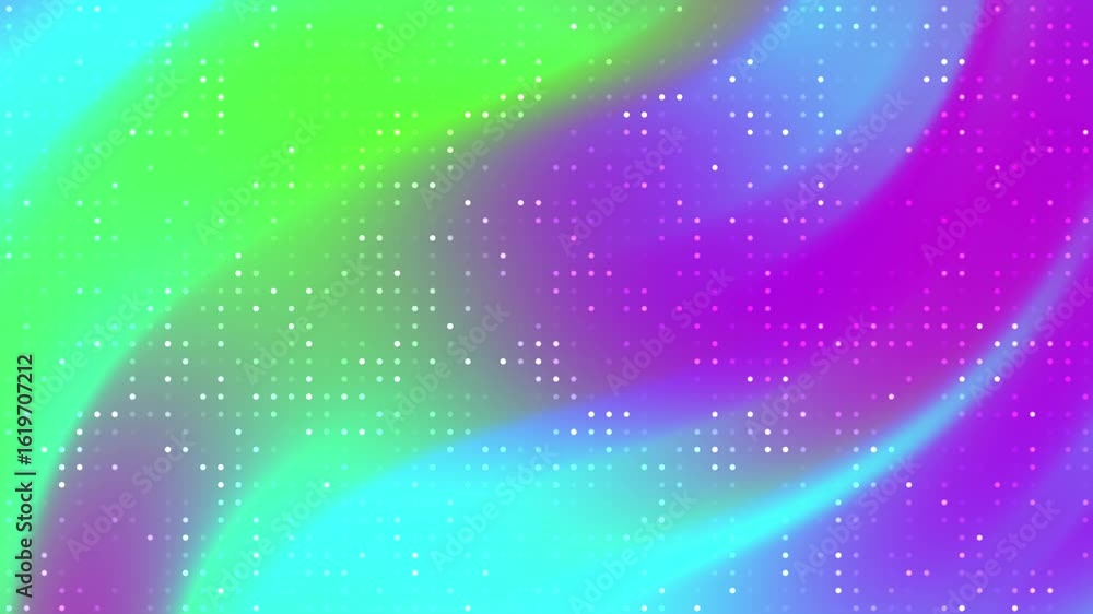 Poster abstracts blink dot mesmerizing abstract animation featuring swirling colorful gradients and a grid 