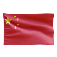 China Flag on transparent background png