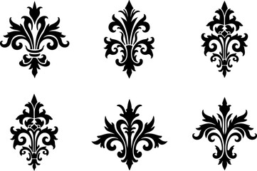 Ornamental Vintage Flourish Vector Design Elements Set" bundle 