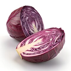 Fototapeta premium red cabbage isolated on white