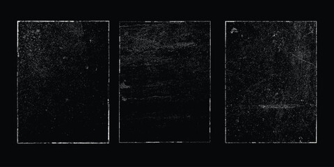Grunge textures set. Collection of vector overlay, distress, textures .Simply Place texture over any Object to Create grunge,splattered ,dirty effect .
