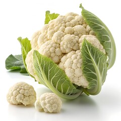 cauliflower isolated on white