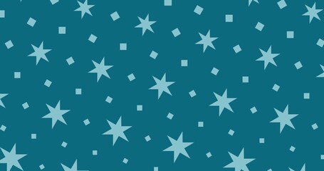 Repeating Star Pattern on Blue Background