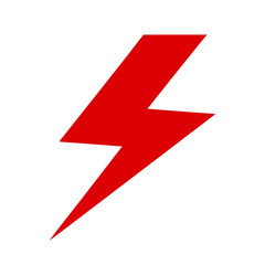 Lightning bolt icon in storm style energy flash vector perfect for electricity power and weather symbols  
