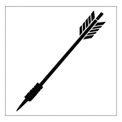 Archery silhouette vector set, bow and arrow target practice, warrior and athlete pose collection
