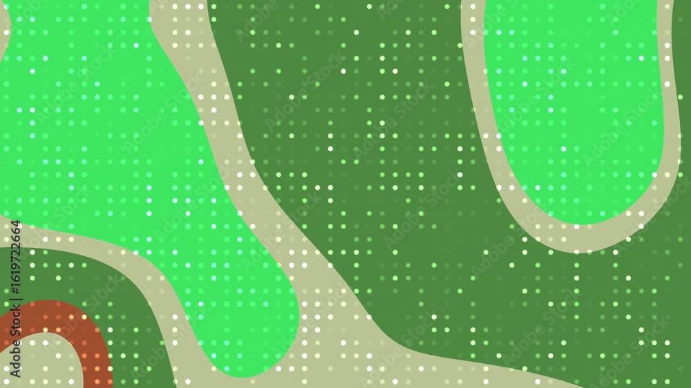 Poster abstracts liquid blink dot_ abstract animated background with flowing shapes and glowing dots in a v