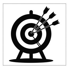 Archery silhouette vector set, bow and arrow target practice, warrior and athlete pose collection
