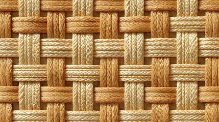 Beige and Brown Woven Fabric Texture Background