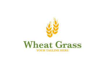 Obraz premium Wheat logo design vector symbol illustration idea