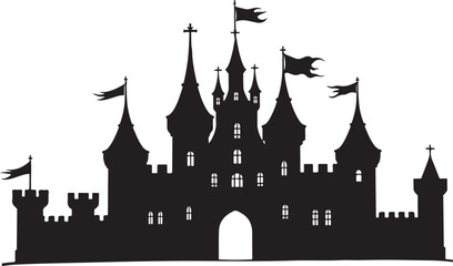 Fototapeta premium Royal Castle & Crest SVG Bundle