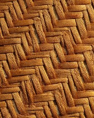 Golden Brown Woven Texture Diagonal Pattern Background