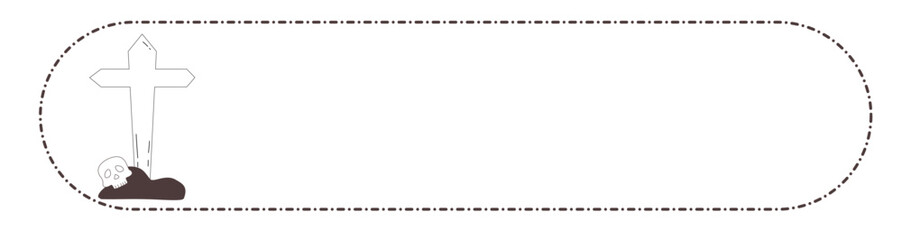 cute Halloween text box, banner