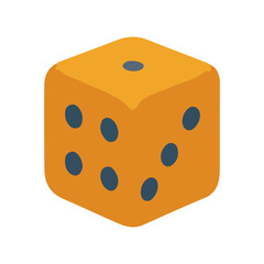 two dice on white Flat Gaming and Esports Icon Collection