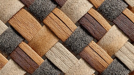 Woven Texture Pattern Background Brown Beige Gray Intertwined Design
