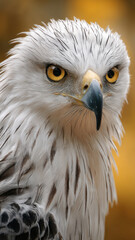 Obraz premium A breathtaking eagle with intense eyes