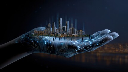 Person Enthusiastically Engaging with Innovative Electronic Technology Highlighting Modern Connectivity and Interaction in a Dynamic Digital Environment