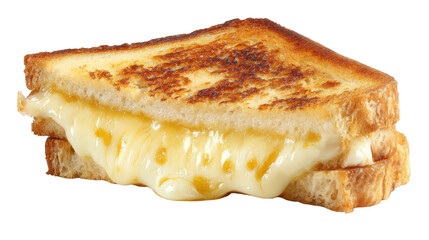Golden grilled cheese sandwich with perfectly melted cheese, a comfort food classic.