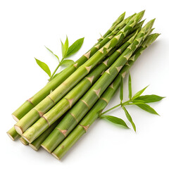 Obraz premium Fresh bamboo shoots with tapered tips and layered texture.