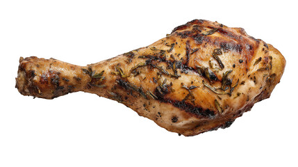 Savor the flavor, delicious chicken adorned with aromatic herbs on its wings flavorful.