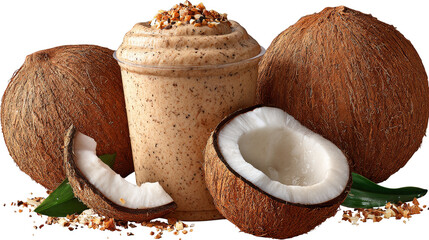 A glass of refreshing smooth drink, cool and satisfying beverage refreshing.