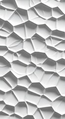 Abstract White Geometric Pattern with Shadows and Light for Backgrounds