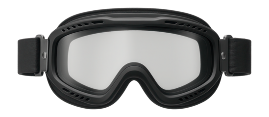 Photochromic trekking goggles with adjustable elastic strap and vented frame