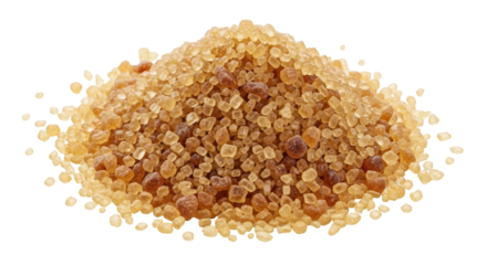 Isolated pile of brown sugar