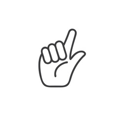 Obraz premium Gesture of attracting attention icon for blogs, websites, clipart, communication, interface, educational and awareness materials, presentations