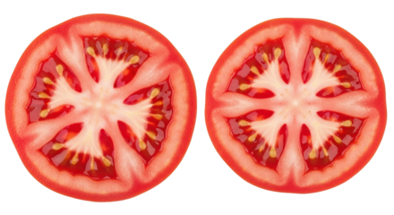 Isolated tomato slices composition