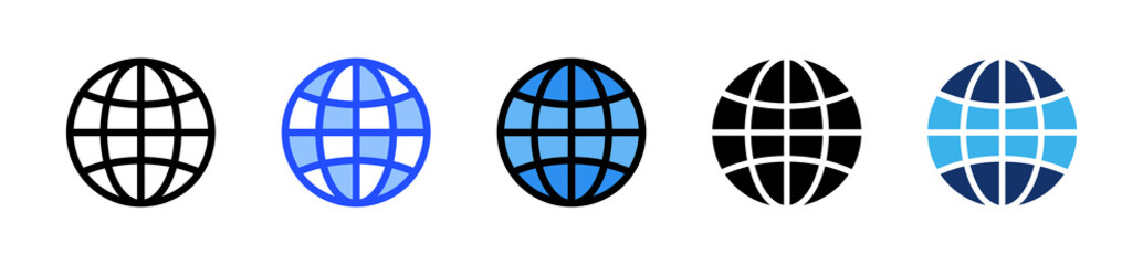 Obraz premium Network Icon Collection With Multiple Styles