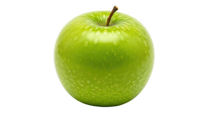 Isolated Single Green Apple