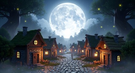 Enchanted Moonlight Village: A Fairytale Night