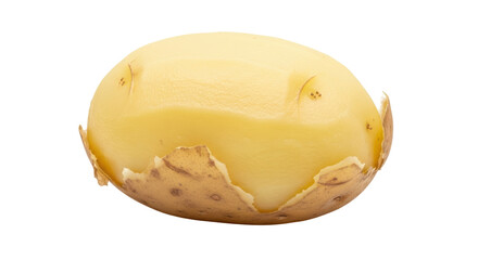 Isolated Peeled Potato