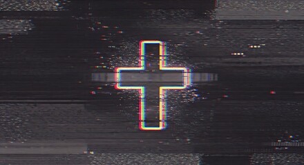 Distorted Cross: Glitch Art and Faith