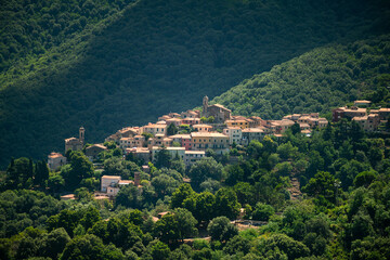 The small village of Poggio located in the municipality of Marciana on the Island of Elba, Livorno, Tuscany, Italy