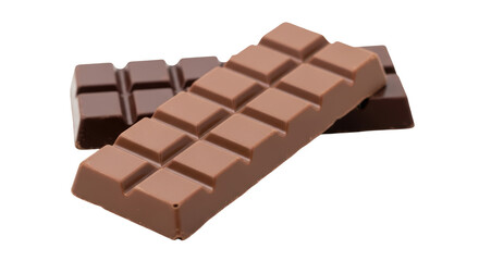 Isolated Two Chocolate Bars