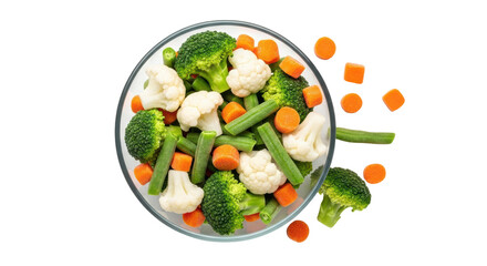 Isolated Mixed Vegetables